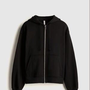 H&M Kids Black Hooded Jacket Size XS